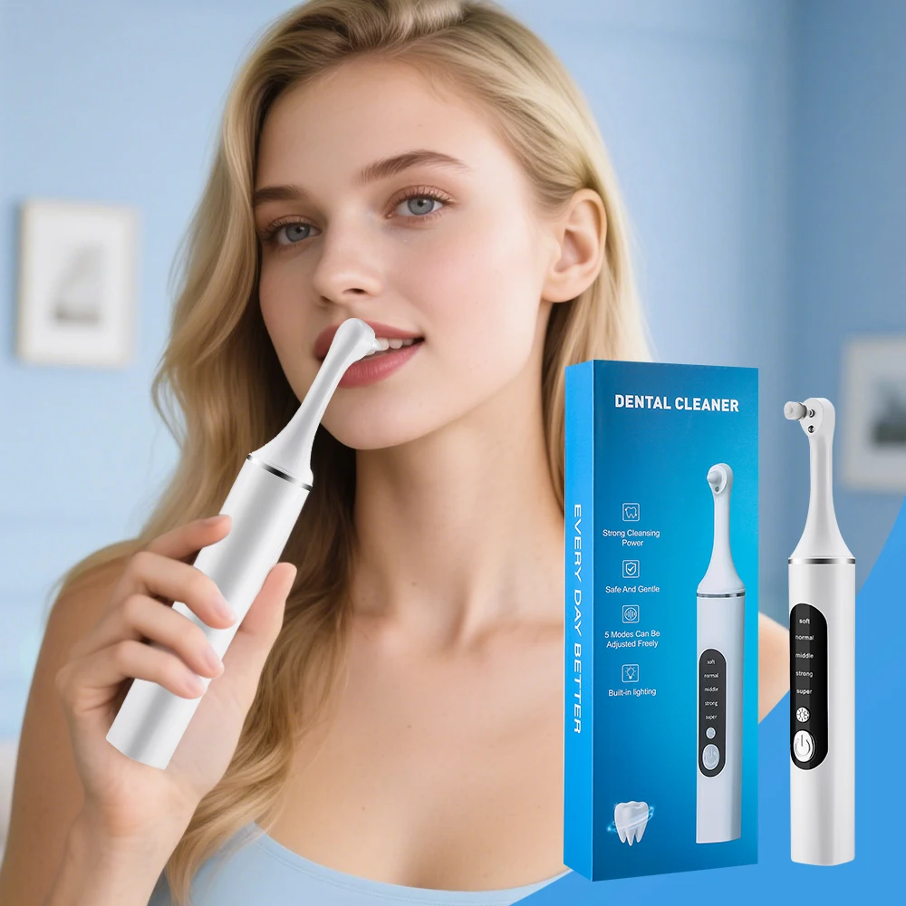 Teeth Whitening Kit With Light - Электрический полировщик зубов, очиститель для отбеливания