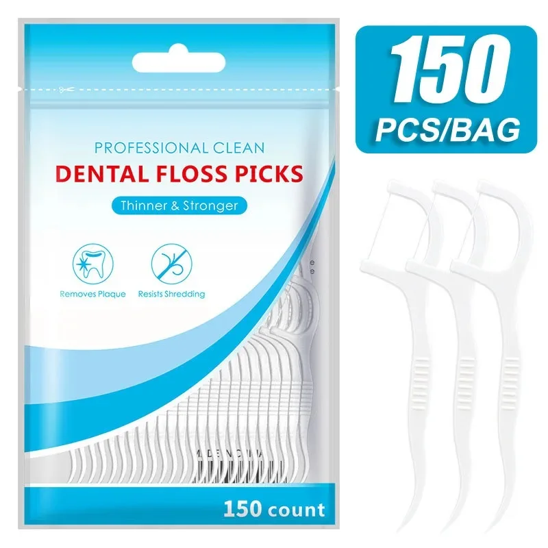 Dental Floss Picks - 150 шт., зубная нить, зубочистки, палочка
