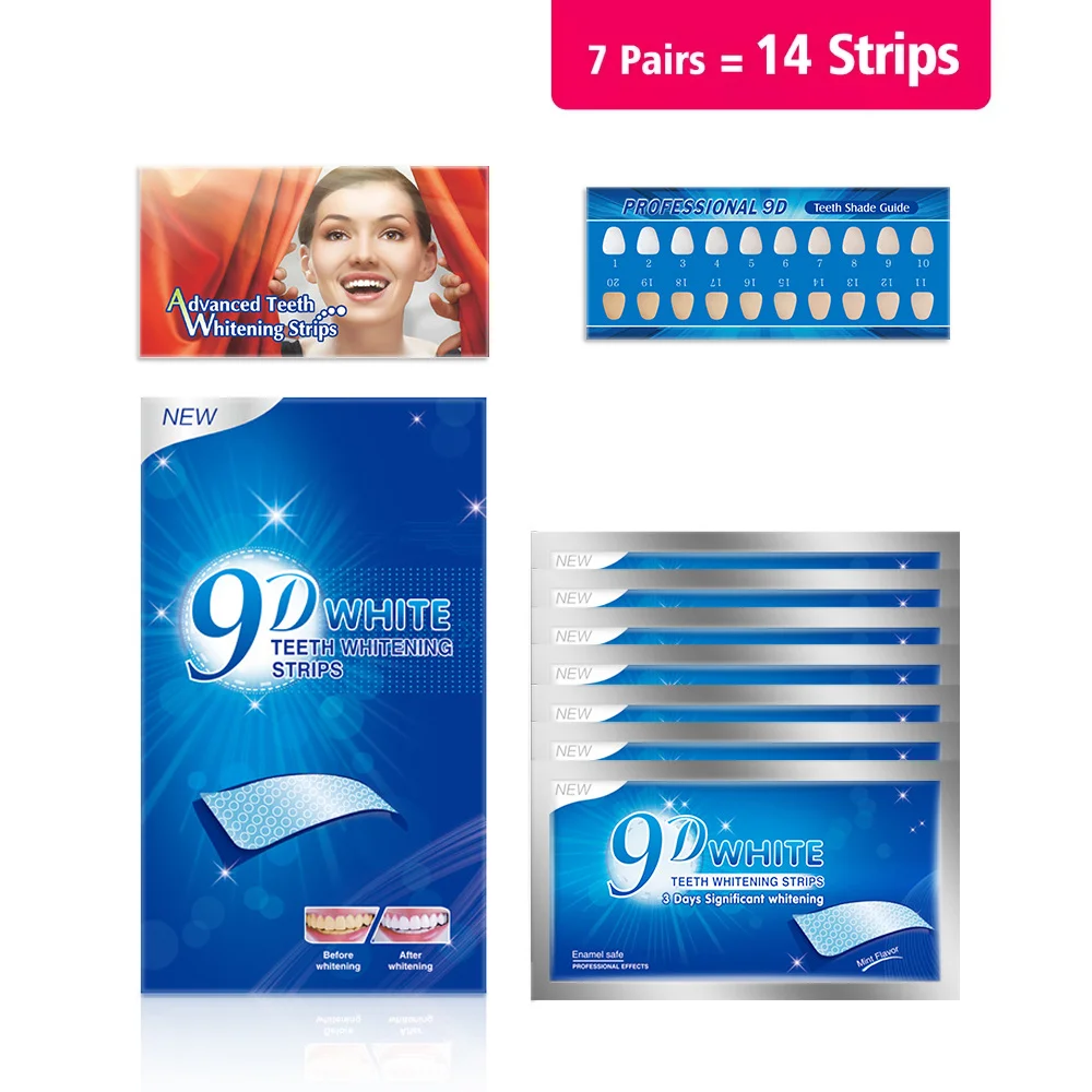 Whitening Strip 3D - Быстродействующие 3D 5D 9D полоски для