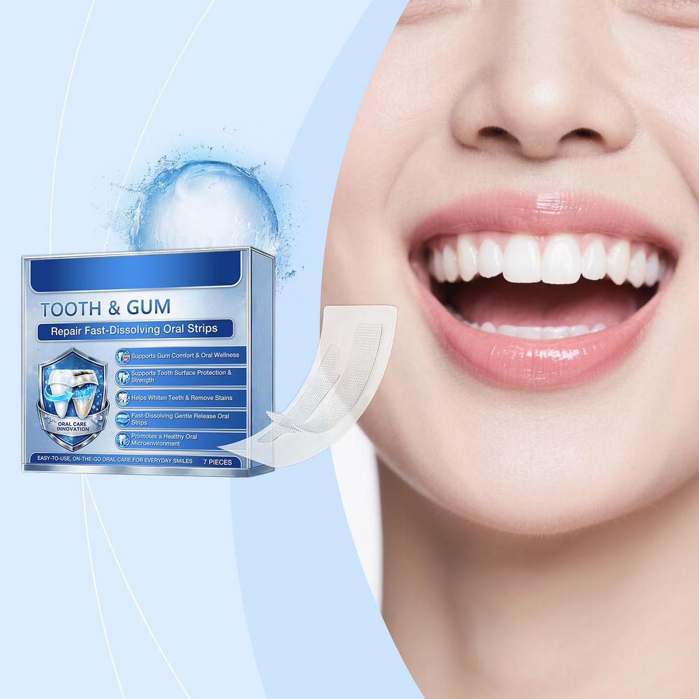 Teeth Whitening Fast - 7 штук: Инновационные быстрорастворимые полоски для