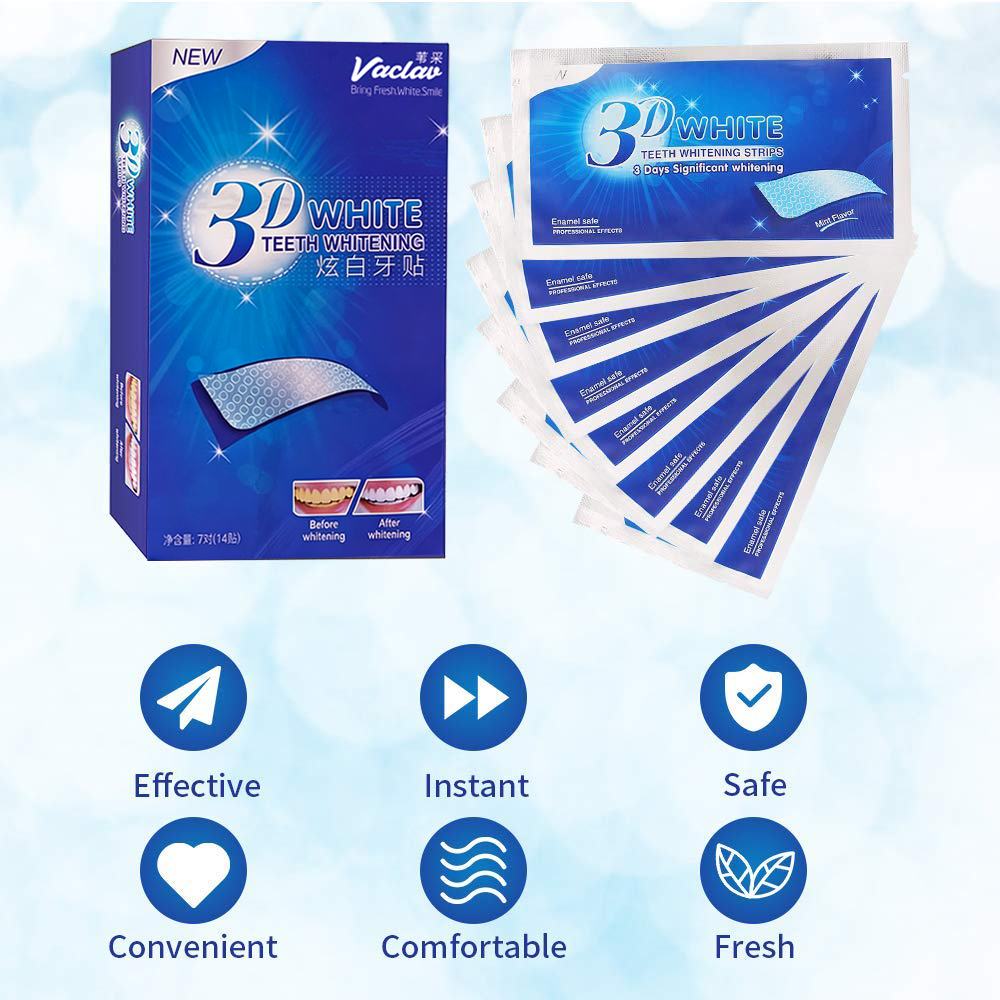3D-полоски для отбеливания зуб – обзор и цена Whitening Strip 3D