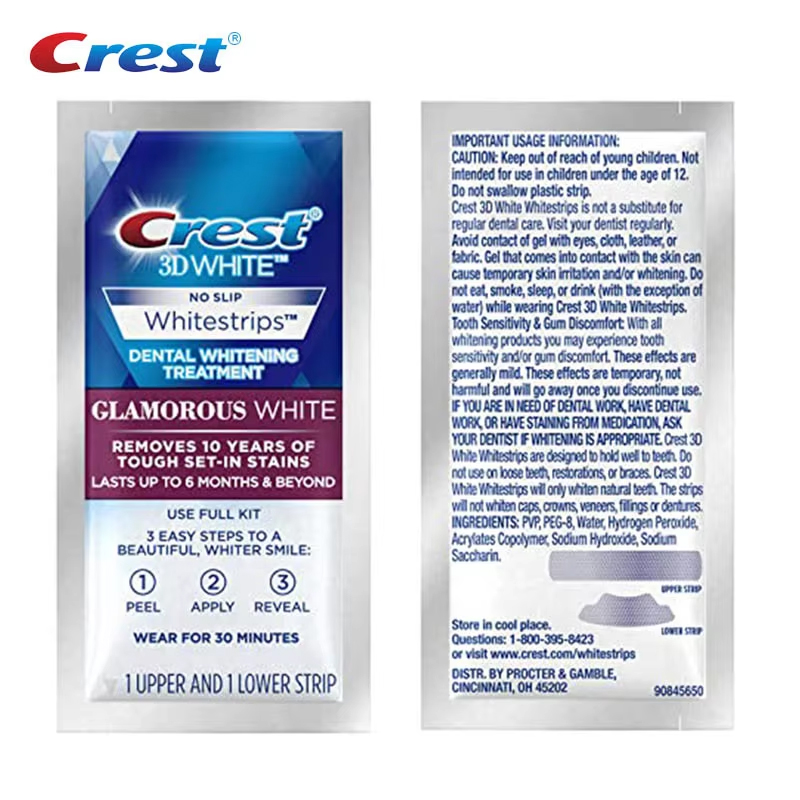 Отбеливающие полоски Crest 3D  – обзор и цена Whitening Strip 3D