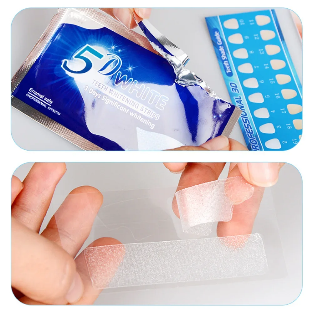 Полоски для отбеливания зубов, – обзор и цена Whitening Strip 3D