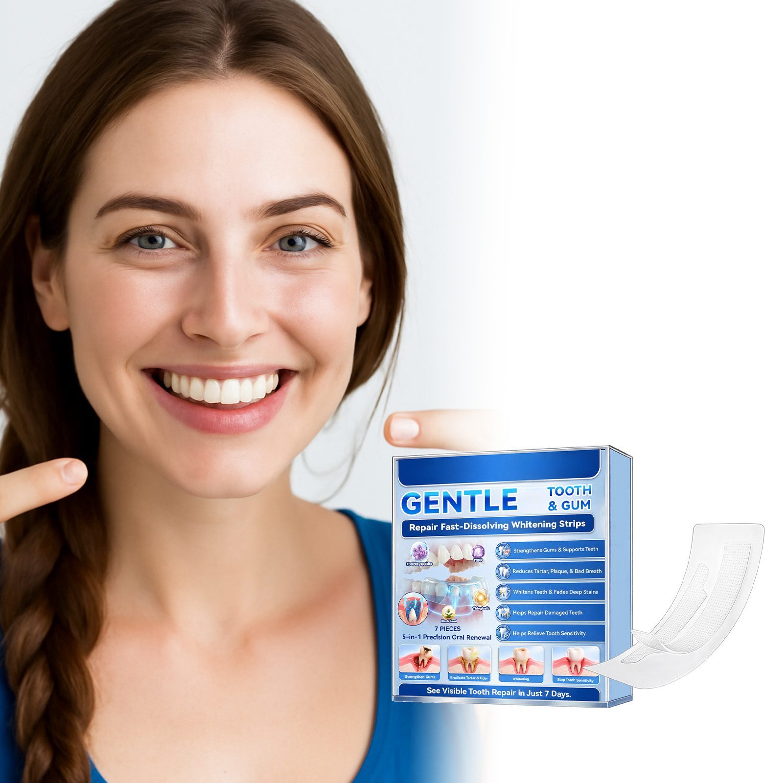 Полоски для отбеливания зубов: – обзор и цена Teeth Whitening Fast