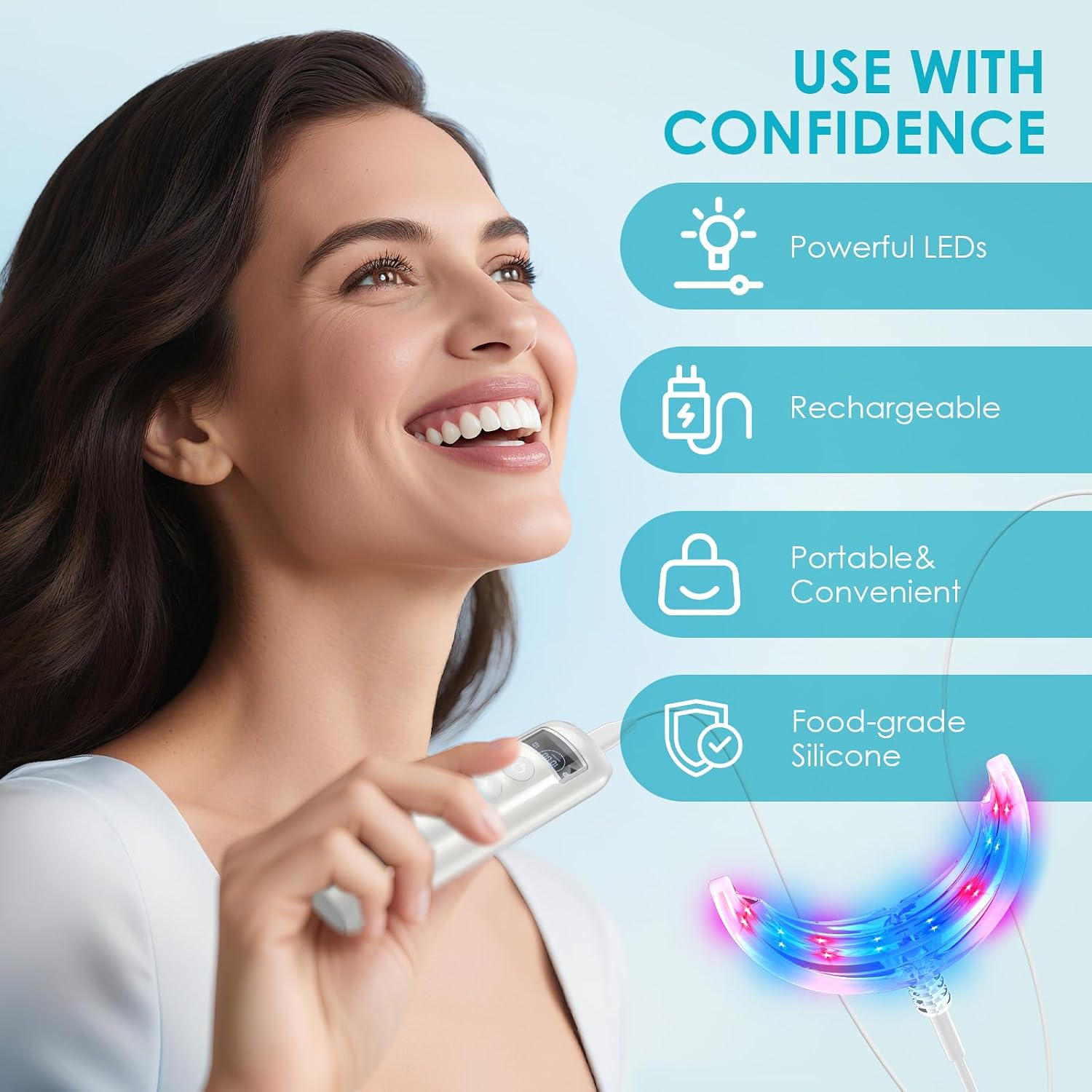 Ускоритель отбеливания зубов с – обзор и цена Teeth Whitening Kit With Light