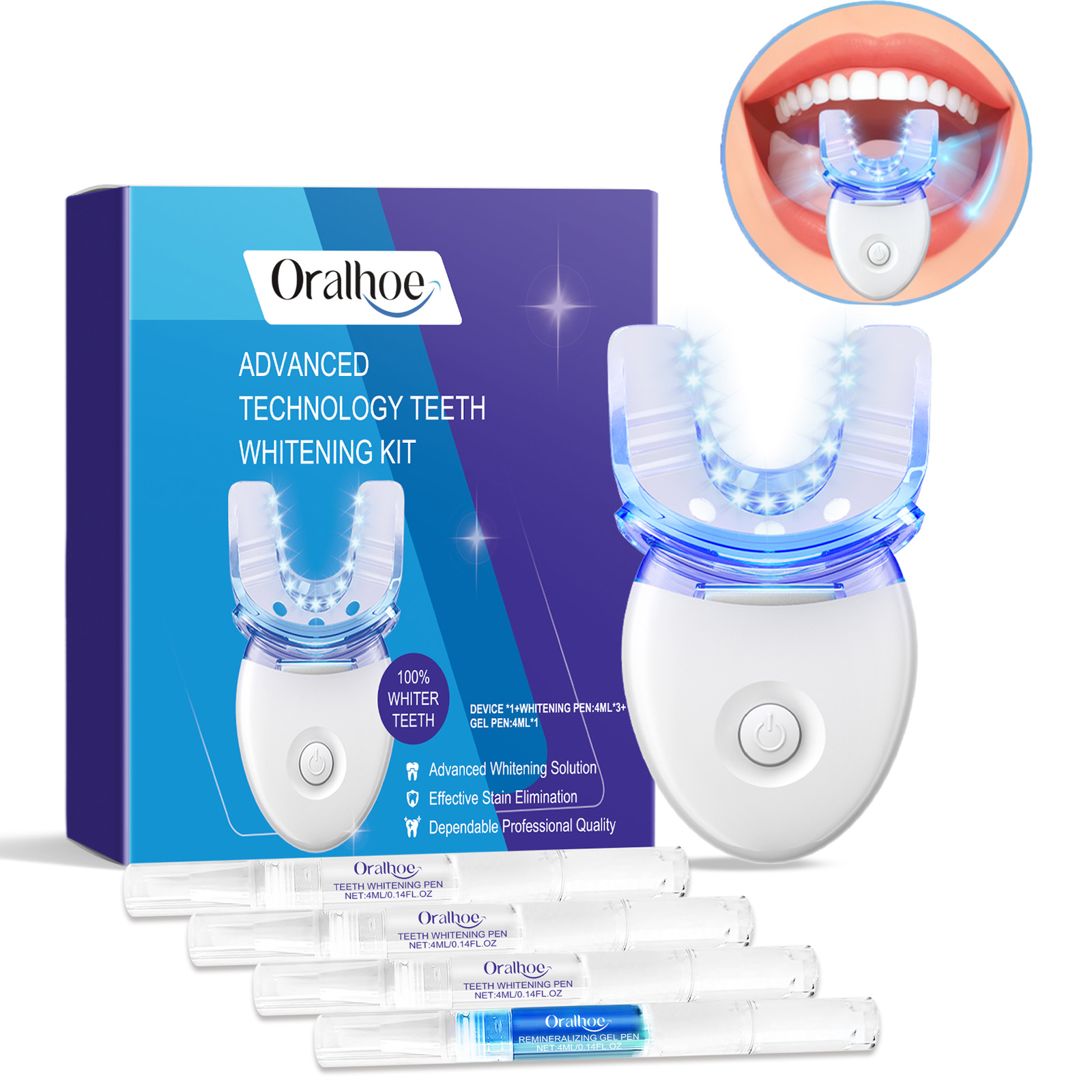 Профессиональный комплект свет – обзор и цена Teeth Whitening Kit With Light