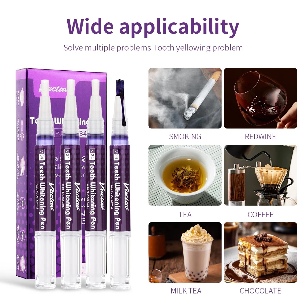 Vaclav V34 Фиолетовая гелевая  – обзор и цена Teeth Whitening Fast
